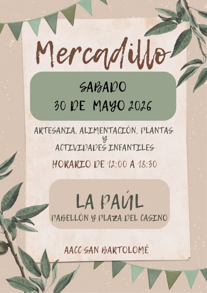 Mercadillo de La Paul - 30 de mayo de 2026